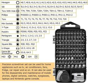 img 2 attached to 🔧 Dyeek 122 in 1 Precision Screwdriver Set: Ultimate Multi-Function Magnetic Tool Kit for Mobile Phone, Laptop, Computer, Digital Camera Repair