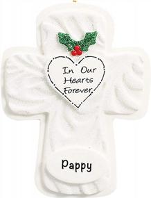 img 4 attached to In Our Hearts Forever Cross Ornament, Personalized Memorial Ornaments For Loss Of Loved One, Christmas In Heaven Tree Decorations, In Loving Memory Gifts, Pet Remembrance, Christian, Religious Decor