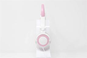 img 1 attached to 🦄 Premium LED Light Up in The Dark Unicorn Over The Ear Comfort Padded Stereo Headphones with AUX Cable - White, Perfect Earphone Gift