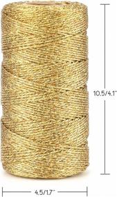 img 2 attached to 110Yards Decorative Metallic Bakers Twine