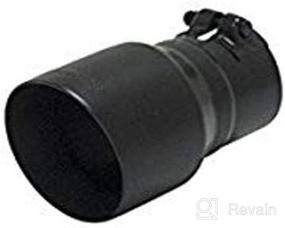 img 4 attached to Upgraded Performance: Flow Master 15377B 4&#34; Ceramic Coated Exhaust Tip in Sleek Black Finish