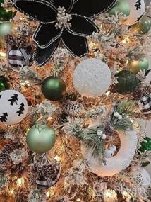 img 5 attached to 6шт сапфировые блестящие шарики из пенопласта с блестками рождественские украшения-идеально подходят для украшения рождественской елки и праздничных свадеб!