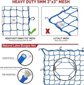 img 2 attached to AUTOGEN Cargo Net For Pickup Truck Bed Set 3&#39 Exterior Accessories