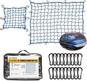 img 4 attached to AUTOGEN Cargo Net For Pickup Truck Bed Set 3&#39 Exterior Accessories