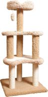 🐱 50-inch carpeted cat tree condo scratcher by majestic pet products logo