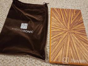 img 7 attached to Premium Wooden Backgammon Set - Classic Board Game For Kids And Adults, With Foldable Design And Strategic Gameplay - Introducing The Woodronic 17