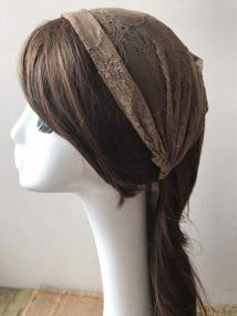 img 2 attached to Lace Headwrap With Soft Fabric For A Graceful Church Veil - H1