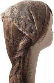 img 3 attached to Lace Headwrap With Soft Fabric For A Graceful Church Veil - H1
