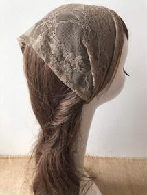 img 1 attached to Lace Headwrap With Soft Fabric For A Graceful Church Veil - H1