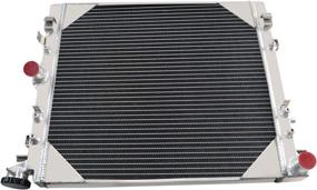 img 1 attached to 🔥 High-Performance 3-Row Aluminum Radiator for Jeep Wrangler JK 3.6L/3.8L V6 2007-2015