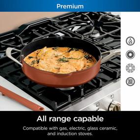 img 2 attached to Ninja CW102CP Foodi NeverStick PossiblePan Premium Set - 4-Quart Capacity Pan, Steamer/Strainer Basket, Glass Lid & Integrated Spatula - Nonstick, Durable & Oven Safe To 500°F Smoked Paprika