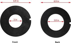 img 2 attached to 🚽 Dometic Compatible RV Toilet Rubber Bowl Leak Seal Kit - Replacement for Dometic / Sealand / Mansfield / VacuFlush and Travel Trailer RV Camper Toilet (385311462)