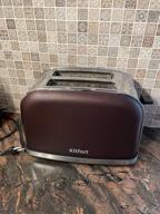 img 1 attached to Toaster Kitfort KT-2036, silver review by Danuta Ur ᠌
