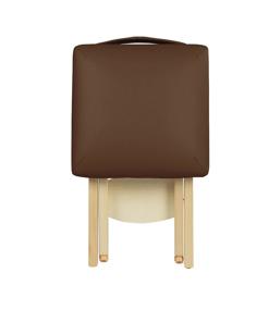 img 3 attached to 🪑 Lightweight Wooden Handy Folding Massage Stool in Burgundy by Master Massage Tables