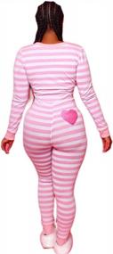 img 4 attached to Women's Christmas Sleepwear Jumpsuit: Clubwear Nightwear Clothing