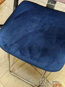 img 6 attached to Soft Velvet Stretch Armless Chair Slipcover In Navy Blue - BUYUE Task Office Chair Cover For Dustproof Protection And Washable Convenience