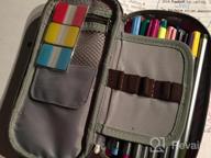 img 1 attached to Multifunctional Canvas Pencil Case With Large Capacity For Storage And Organization - Pink Color review by Danielle Lopez