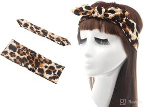 img 3 attached to 🌸 DreamLily Elastic Printed Headwrap Headband: Stylish and Comfortable Hair Accessory for All Occasions