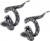 stainless steel ear cuff clip on earrings no piercing punk hoop variety logo