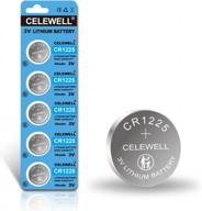 long-lasting and reliable celewell cr1225 3v lithium battery - 5 pack with 5-year warranty logo