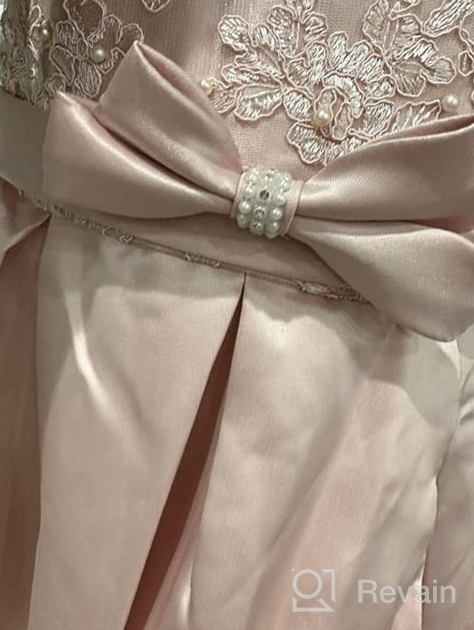 img 1 attached to 🎀 Exquisite High-Low Embroidered Dresses: Perfect for Girls' Birthday, Bridesmaid, and Communion Celebrations! review by Jasmine Hart