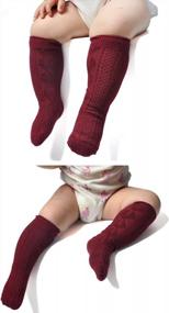 img 2 attached to Stay Cozy And Stylish With EPEIUS Unisex-Baby Knee High Socks - Pack Of 3/6