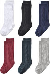 img 1 attached to Stay Cozy And Stylish With EPEIUS Unisex-Baby Knee High Socks - Pack Of 3/6