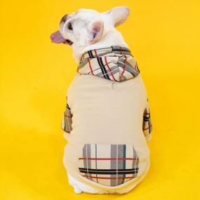 img 1 attached to Stay Stylish And Cozy: Get PUPTECK Plaid Dog Hoodies For Your Furry Friend!