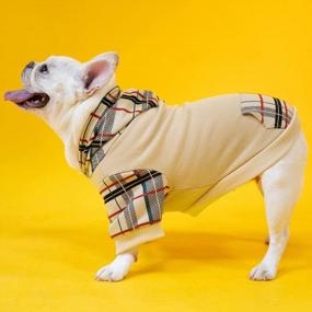 img 2 attached to Stay Stylish And Cozy: Get PUPTECK Plaid Dog Hoodies For Your Furry Friend!