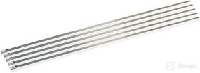 img 3 attached to 14-inch Pack of 5 Stainless Steel Locking Ties for Design Engineering 010202