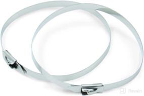 img 2 attached to 14-inch Pack of 5 Stainless Steel Locking Ties for Design Engineering 010202