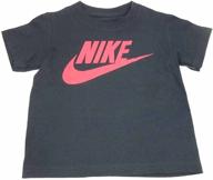 👕 nike boys' toddler t shirt black white - active apparel for little athletes логотип