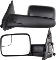 2002-2008 dodge ram 1500 & 2003-2009 2500/3500 towing mirrors w/ power heated led - driver & passenger side logo