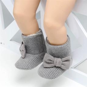 img 1 attached to Nomere Anti Slip Bowknot Toddler Newborn Boys' Shoes ~ Boots