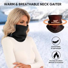 img 2 attached to TICONN Neck Gaiter: Sun & Wind-Proof Protection For Skiing, Fishing, Hiking & Cycling