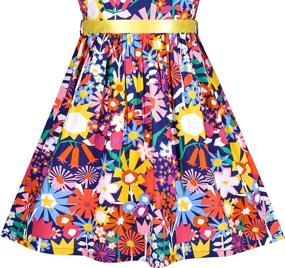 img 1 attached to 🌸 Sunny Fashion Girls Dress: Optimized Flower Girls' Clothing with Dresses