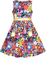 🌸 sunny fashion girls dress: optimized flower girls' clothing with dresses logo