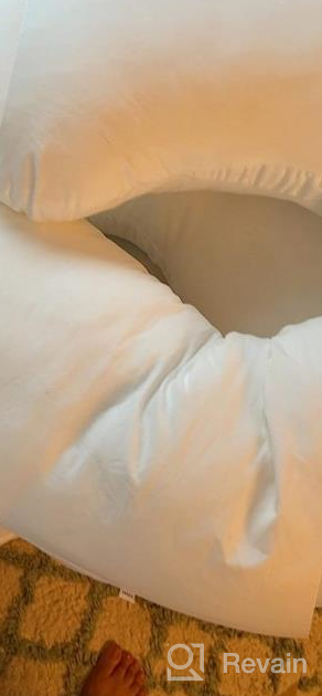 img 1 attached to C Shaped Maternity Body Pillow For Sleeping - INSEN Pregnancy Pillow With Velvet Cover review by Josh Culotta
