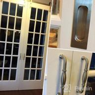 img 1 attached to Enhance Your Space with DIYHD 6FT Brushed Sliding Barn Door Hardware Two-Side Mechanism and Soft Close Kit review by Ryan Cornelison