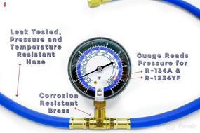 img 2 attached to 🚗 Lu-Hawk Automotive AC Recharge Kit for R1234YF & R134A, All-in-One Solution for Recharging R1234YF and R134A Systems, Also Compatible with Fridges. (R134A & R1234YF Combo Kit)