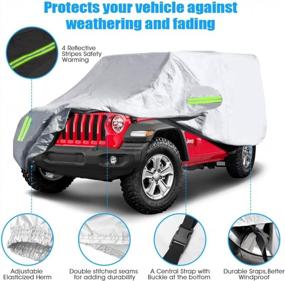img 3 attached to Protect Your Jeep In Any Weather With Waterproof ELUTO Car Cover - Fits Up To 170 Inches