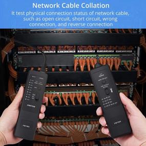 img 1 attached to Тестер сетевого кабеля CAMWAY и средство отслеживания проводов с анализатором линии локальной сети Ethernet RJ11/45 и проверкой непрерывности для сопоставления сетевого кабеля и обнаружения телефонной линии