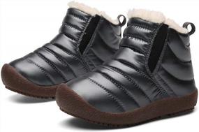 img 3 attached to Warm Snow Boots For Boys And Girls - Water Repellent Outdoor Winter Shoes (Toddler/Little Kid/Big Kid)