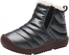 img 4 attached to Warm Snow Boots For Boys And Girls - Water Repellent Outdoor Winter Shoes (Toddler/Little Kid/Big Kid)