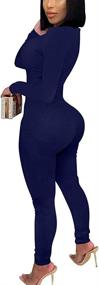 img 3 attached to XXTAXN Women's Bodycon Jumpsuits and Rompers – Women's Clothing Collection at Jumpsuits, Rompers & Overalls