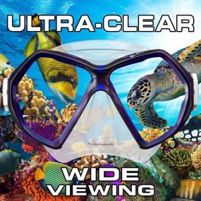 img 2 attached to Experience Clear & Vivid Snorkeling With The Reef Tourer Adult X-Plore 2-Window Mask