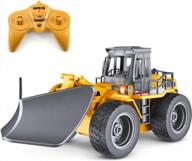 remote control snow plow tractor toy with lights for kids - fisca 6 channel 2.4g 4wd alloy vehicle логотип