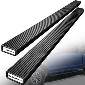 img 4 attached to High-Quality Running Boards For Chevy Silverado And GMC Sierra Trucks - YITAMOTOR Aluminum Black Side Steps And Nerf Bars