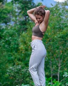 img 3 attached to Stay Comfy In Style With OUGES Women'S High Waisted Jogger Pants With Pockets And Drawstring