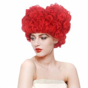 img 3 attached to Be The Queen Of Hearts: STfantasy Curly Beehive Wig For Women & Girls - Perfect For Halloween, Anime Parties, And Cosplay!